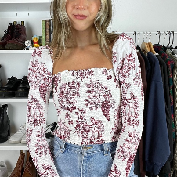 Reformation Tops | Puff Sleeve Top | Poshmark